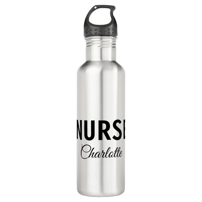 Bouteille D'eau Je suis infirmière médecin expert ajouter votre no (Devant)