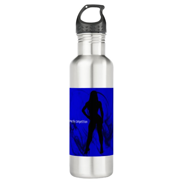 Bouteille D'eau Je suis ma seule compétition - Fitness / Bodybuild (Devant)