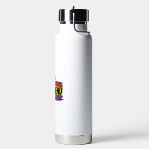 Bouteille D'eau Je suis son petit ami Arc-en-ciel Fierté Vector T-