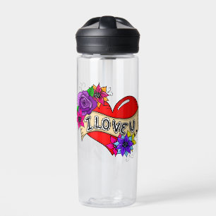 Bouteille D'eau Je T'Aime Street Art Urban Heart