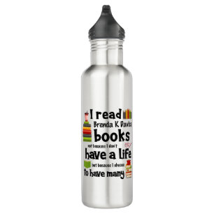 Bouteille D'eau Je Vis Beaucoup De Vies Lire Brenda K Davies Livre