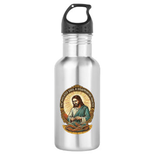 Bouteille D'eau Jésus boule de yoga complètement dégonflée humour