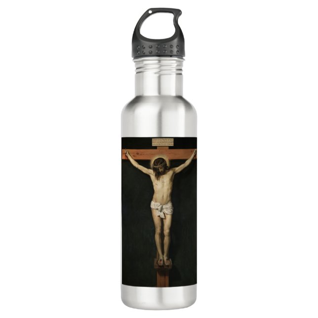 Bouteille D'eau Jésus Christ crucifié par Diego Velaquez (Devant)