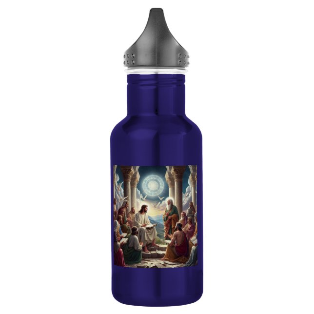 Bouteille D'eau Jésus et les disciples : Matthieu 19:26 (Gauche)