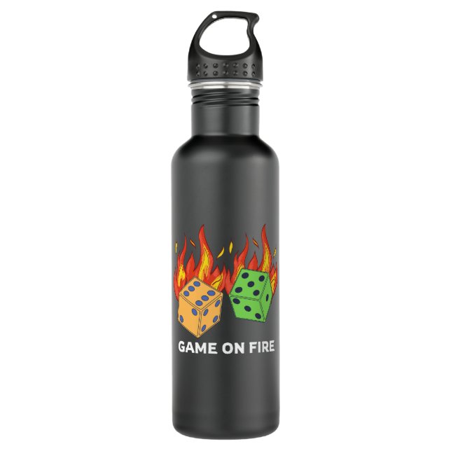 Bouteille D'eau Jeu en feu (Devant)