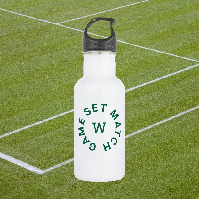 Bouteille D'eau Jeu Match Monogramme Vert Tennis (Créateur téléchargé)