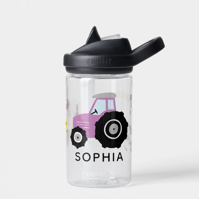 Bouteille D'eau Jeunes filles Jote Violet Tracteur École pour enfa (Gauche)