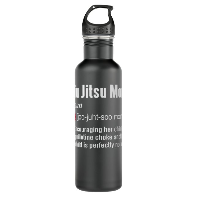 Bouteille D'eau Jiu Jitsu Mom Definition (Devant)
