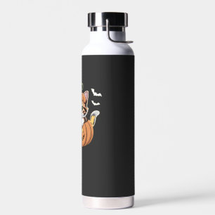 Bouteille D'eau Joli chaton d'Halloween dans un T-Shirt classique 