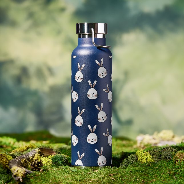 Bouteille D'eau Joli Motif lapin blanc de Pâques (Extérieur)