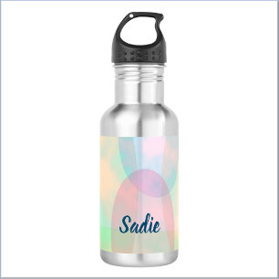 Bouteille D'eau Jolie Abstraite Pastel Dreamy Ellipses