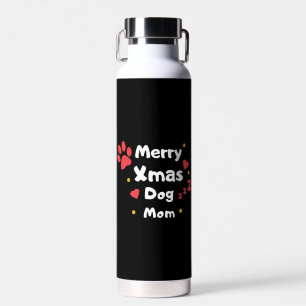 Bouteille D'eau Jolie maman chien de Noël