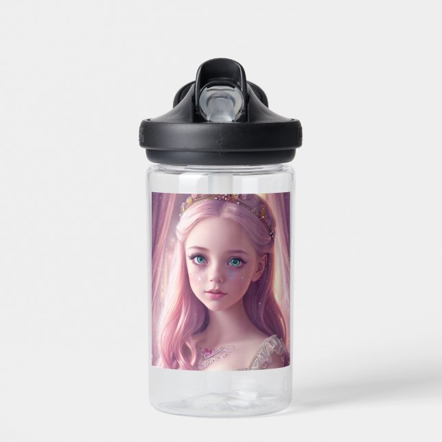 Bouteille D'eau Jolie petite princesse personnalisée (Avant)