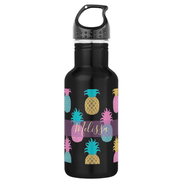 Bouteille D'eau Jolies ananas (Devant)