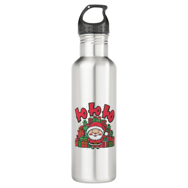 Bouteille D'eau Jolly Cartoon Père Noël Noël-67748 (Devant)