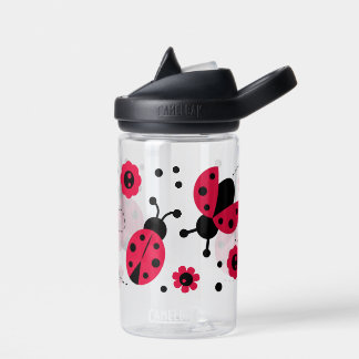 Bouteille D'eau Jote Lady Bug Flower Motif
