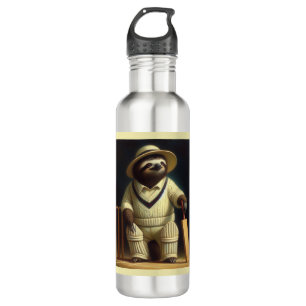 Bouteille D'eau Joueur de cricket Sloth