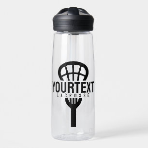 Bouteille D'eau Joueur de crosse TEXTE PERSONNALISÉ Team Mesh Spor