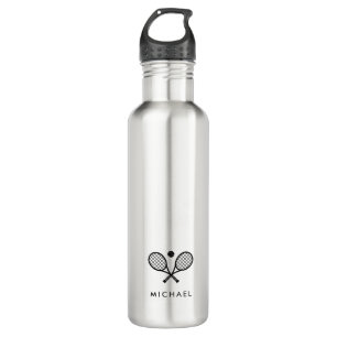 Bouteille D'eau Joueur de tennis de nom personnalisé
