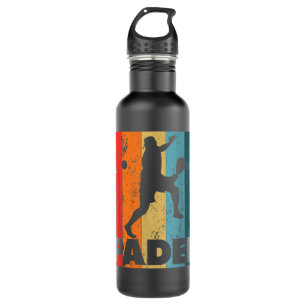Bouteille D'eau Joueur de tennis Padel Retro Vintage