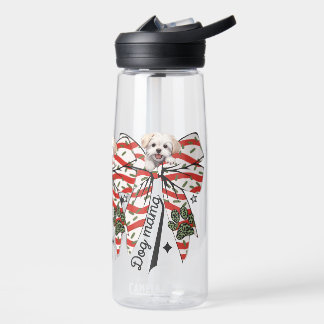 Bouteille D'eau Joyeux à la mâchoire : Chiens Mama & arc & pup à r