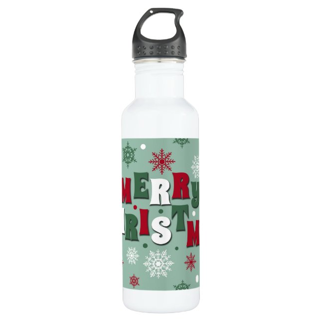 Bouteille D'eau Joyeux Noël (Devant)