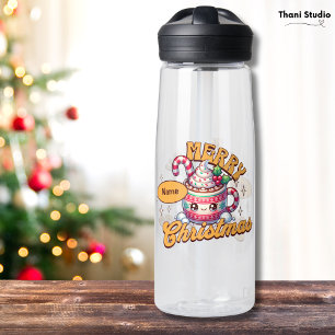 Bouteille D'eau Joyeux Noël mignonne Chocolat chaud Famille de Mug
