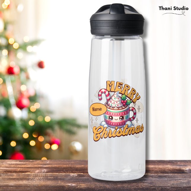 Bouteille D'eau Joyeux Noël mignonne Chocolat chaud Famille de Mug (Créateur téléchargé)