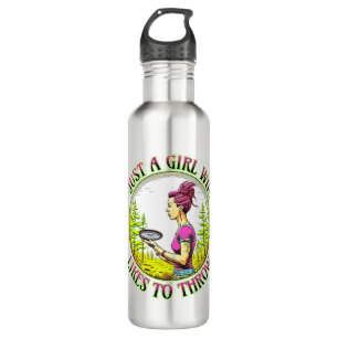 Bouteille D'eau Juste une fille qui aime lancer   Disk Golf