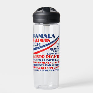Bouteille D'eau Kamala Harris 2024 Election Democrat Platform