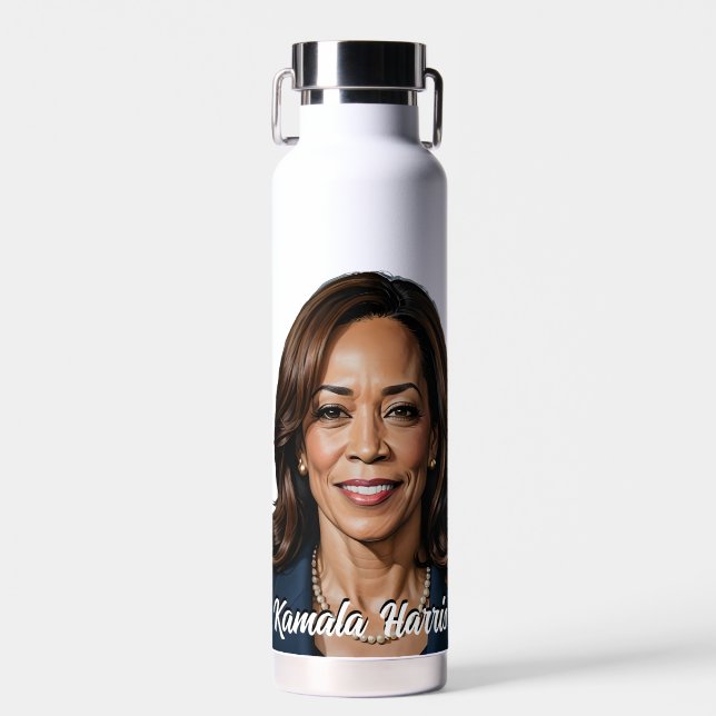 Bouteille D'eau Kamala Harris 2024 Étoiles et rayures (Avant)