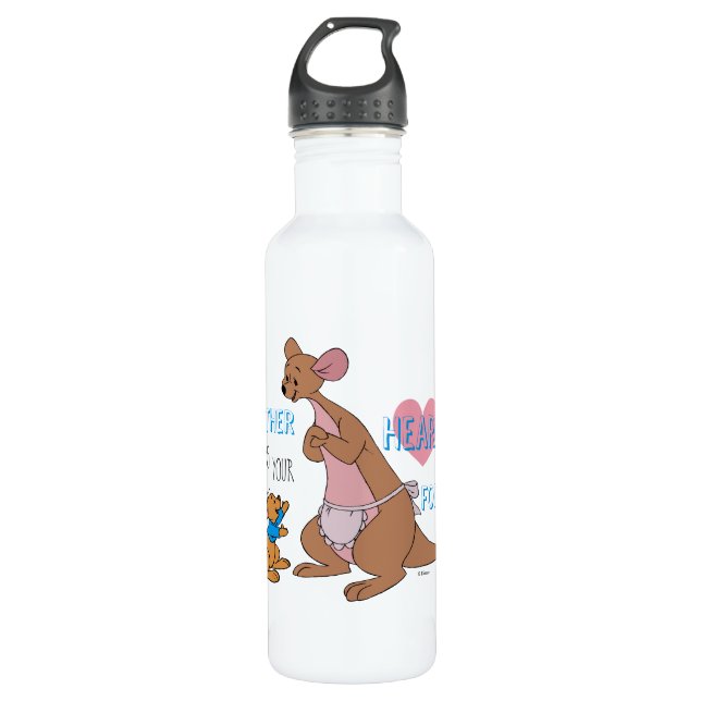 Bouteille D'eau Kanga et Roo| Citation mère (Devant)