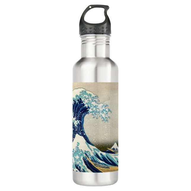 Bouteille D'eau Katsushika Hokusai - La Grande vague au large de K (Devant)