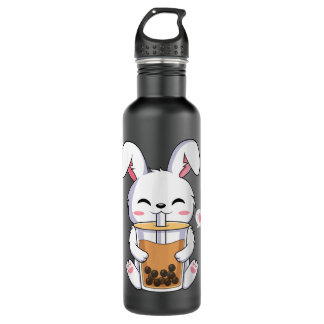 Bouteille D'eau Kawaii Anime Bunny Boire Boba Bubble Tea Rabbit