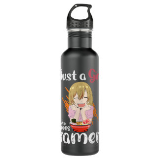 Bouteille D'eau Kawaii Anime Girl Manger Ramen Japonais Noodle Ani