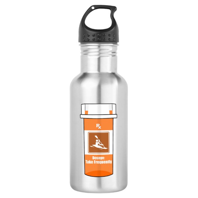 Bouteille D'eau Kayak est ma drogue (Devant)
