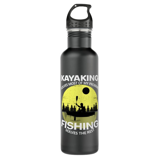 Bouteille D'eau Kayak, pêche amusante (Devant)