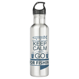 Bouteille D'eau Keep calm and go for fishing