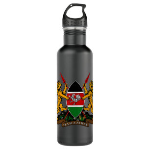 Bouteille D'eau Kenya Armoiries Drapeau souvenir Nairobi