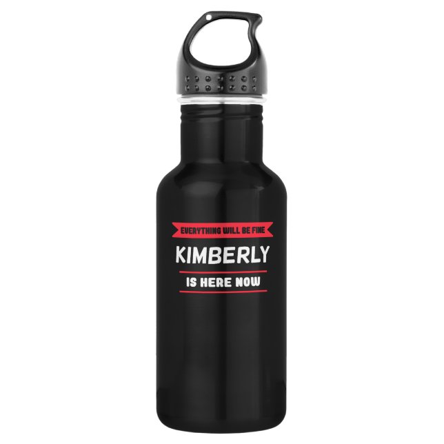 Bouteille D'eau Kimberly Name Dit pour Kimberlys fière (Devant)