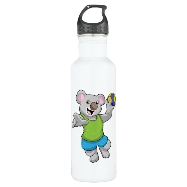 Bouteille D'eau Koala avec Handball Sports (Devant)