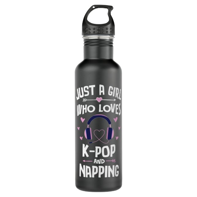 Bouteille D'eau KPop And Napping Cute Gift Girls Women Swea (Devant)