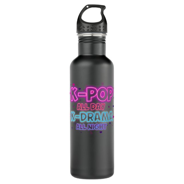 Bouteille D'eau KPop toute la journée KDrama toute la nuit japonai (Devant)