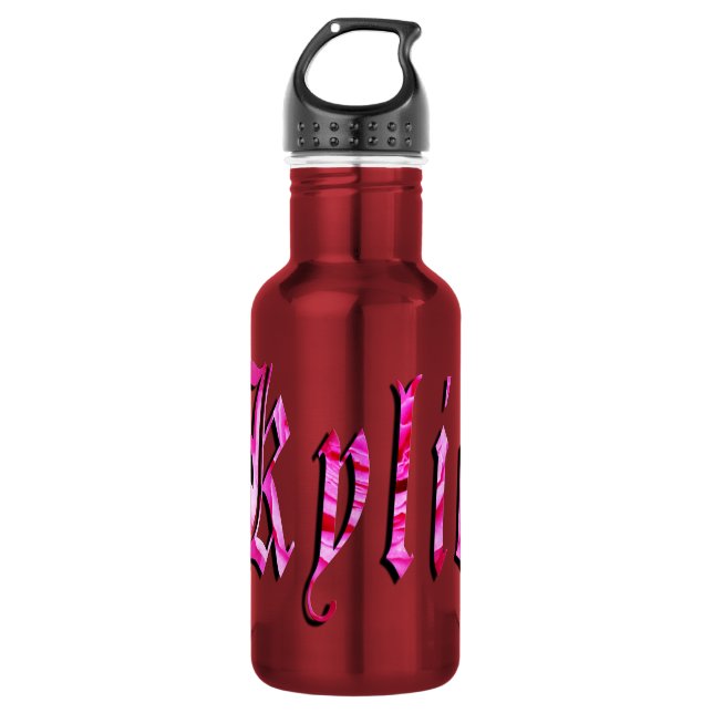 Bouteille D'eau Kylie, Nom, Logo, (Devant)