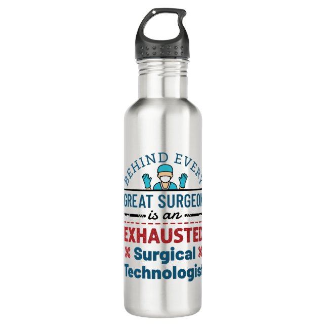 Bouteille D'eau La Chirurgie Chirurgiste Dit Amusant (Devant)