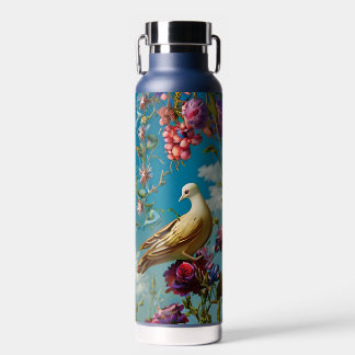 Bouteille D'eau La colombe et les fleurs