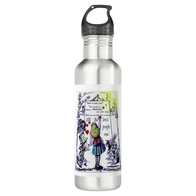Bouteille D'eau La curiosité d'Alice (Devant)