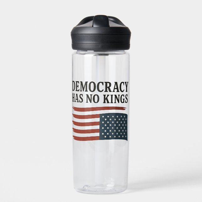 Bouteille D'eau La démocratie n'a pas le roi anti-Trump USA (Extérieur)