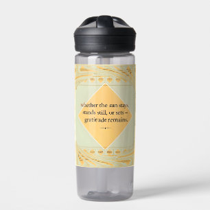 Bouteille D'eau La gratitude demeure : un jour ou une nuit emprein