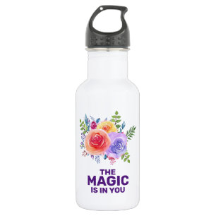 Bouteille D'eau La magie est en vous Inspirational Floral Design